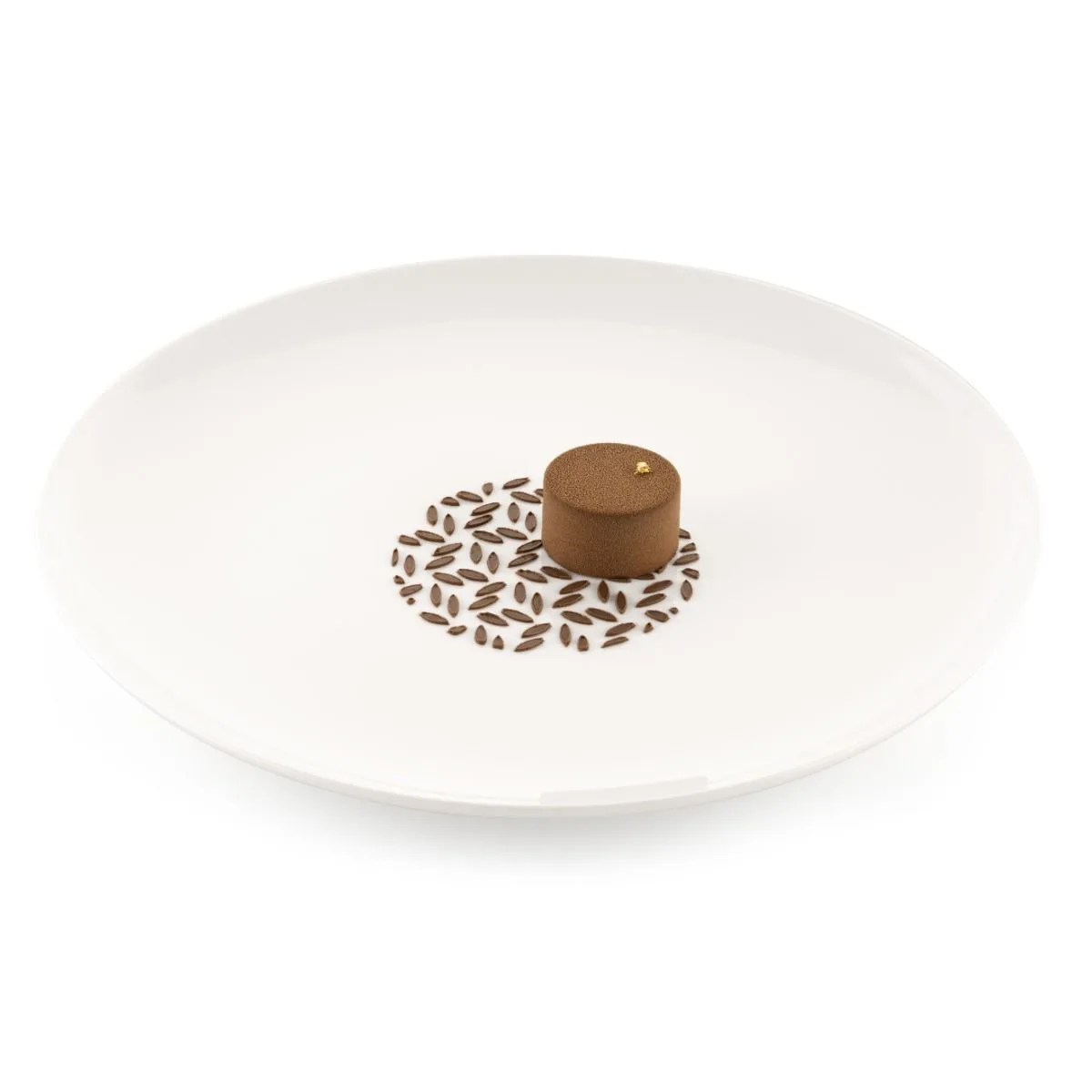 Set 2 moldes de silicón – Stencil Hoja (Ø100 mm)