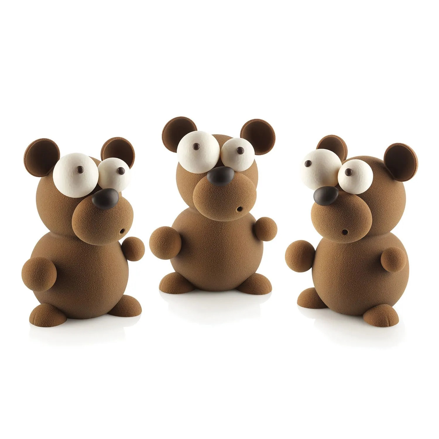 Kit de 5 Moldes Termoformados para Chocolate – Oso 3D - Imagen 7