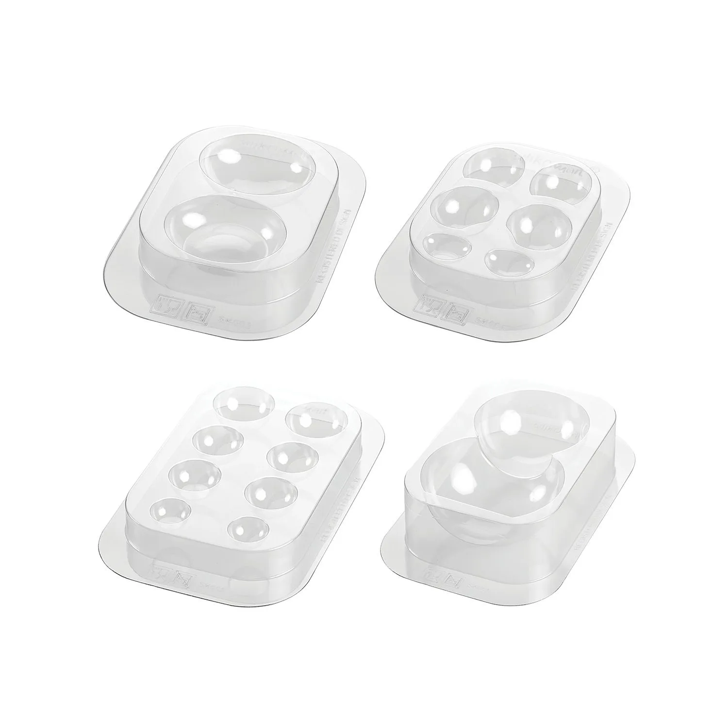 Kit de 5 Moldes Termoformados para Chocolate – Oso 3D - Imagen 2