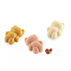 Molde de silicón  Oso de peluche XS N.18.  50 x 36 mm, 21 mm.