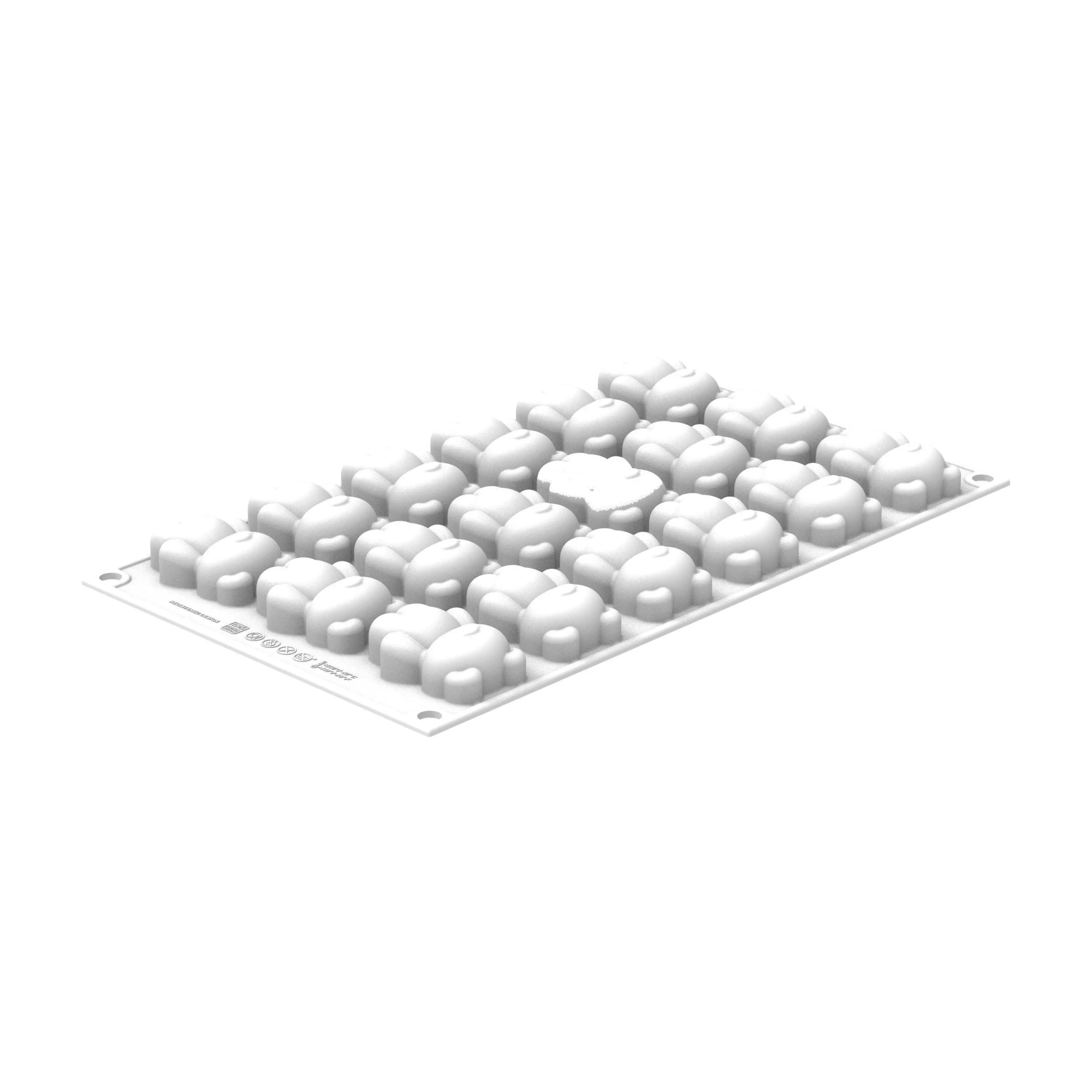 Molde de silicón Oso de peluche XS N.18. 50 x 36 mm, 21 mm. - Imagen 2